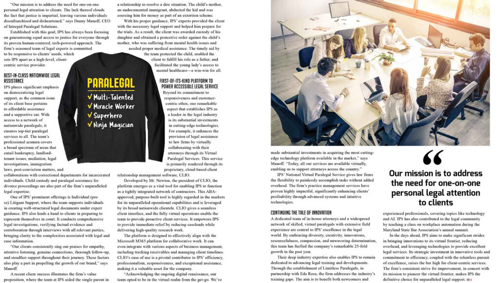 Business Management Review - article featuring IPS